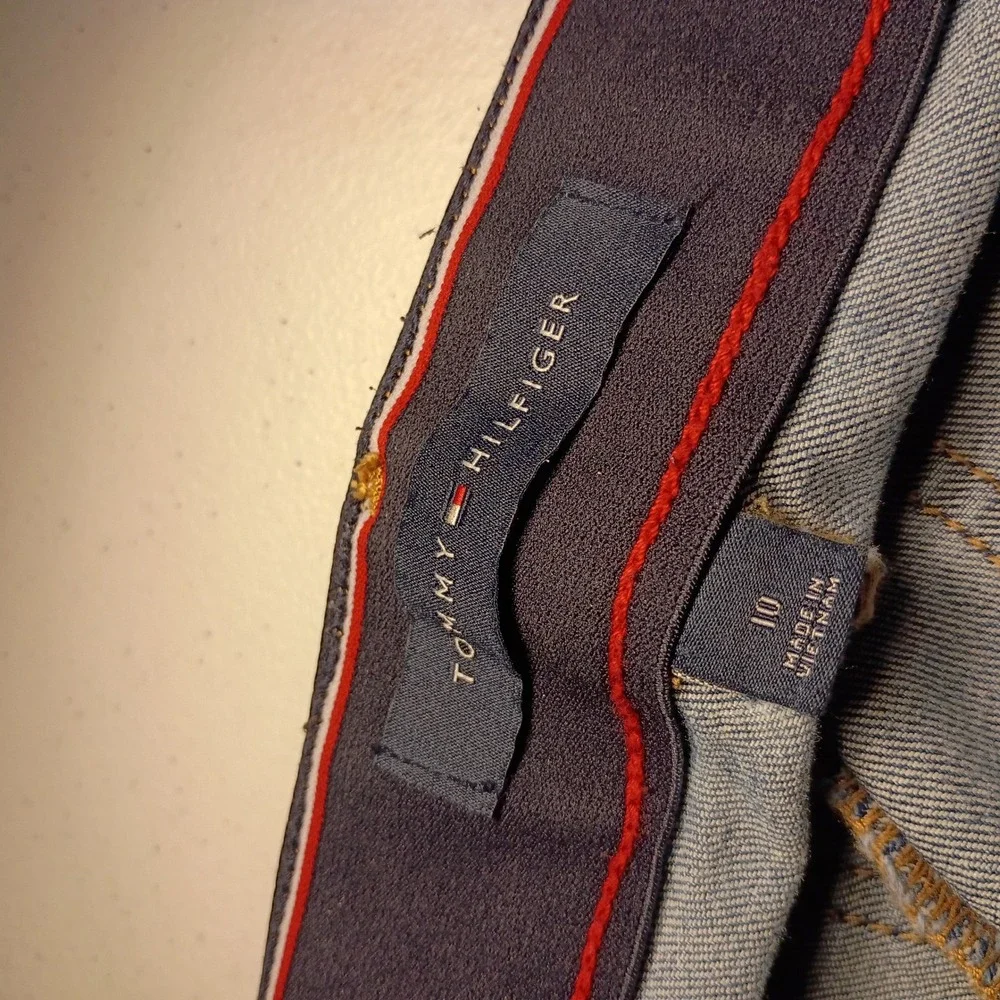 Tommy Hilfiger Womens High Rise Skinny Jeans Medium Wash Blue Size 10 Stretch